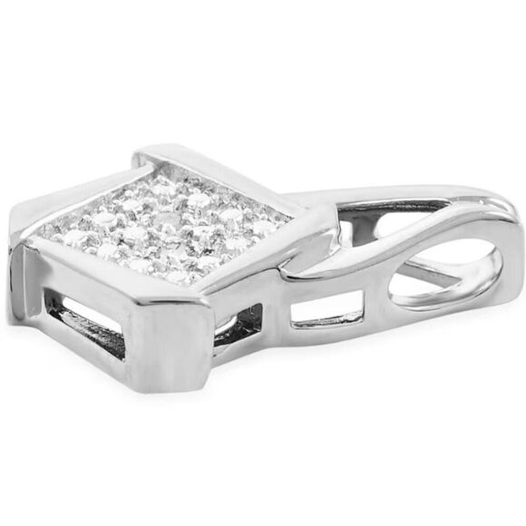 Diamond Accent Pendant Necklace New - Picture 4 of 5